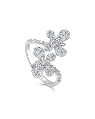 Sabrina Designs 14k 1.00 Ct. Tw. Diamond Flower Ring In White