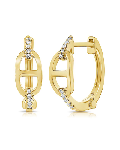 Sabrina Designs 14k 0.05 Ct. Tw. Diamond Huggie Earrings In Gold