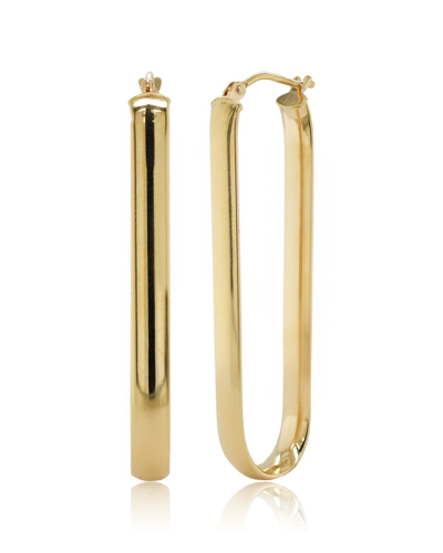 Sabrina Designs 14k Oblong Hoops In Metallic