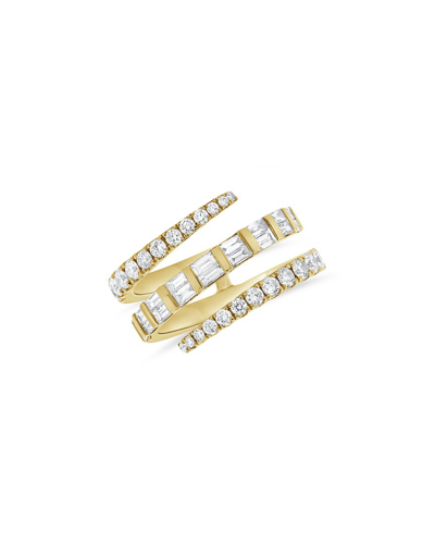 Sabrina Designs 14k 1.10 Ct. Tw. Diamond Crossover Ring In Gold