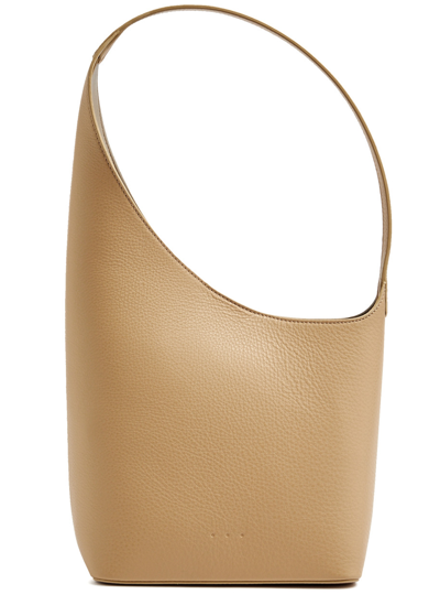 Aesther Ekme Demi Lune Small Leather Tote In Beige