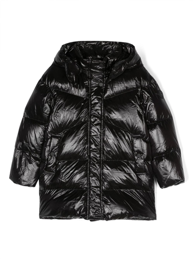 Woolrich Kids' Alicippa羽绒大衣 In Black