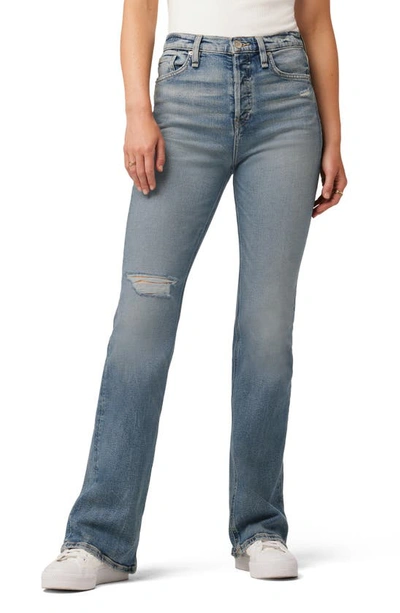 Hudson Faye Ripped Ultrahigh Waist Bootcut Jeans In Magical