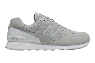 Pre-owned New Balance 574 Light Grey White In Grey/white