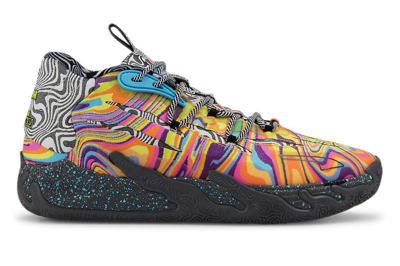 Pre-owned Puma Lamelo Ball Mb.03 Dexter's Laboratory In Poison Pink/fluro Orange Pes