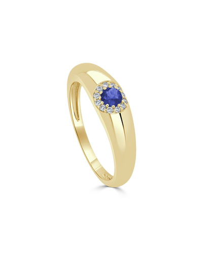 Sabrina Designs 14k 0.29 Ct. Tw. Diamond & Sapphire Ring In Gold