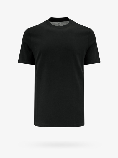 Brunello Cucinelli Man T-shirt Man Black T-shirts