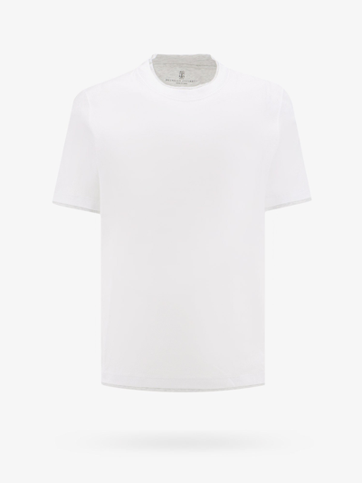 Brunello Cucinelli Man T-shirt Man White T-shirts