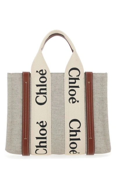 Chloé Multicolor Fabric Small Woody Shopping Bag  Nd Chloe Donna Tu