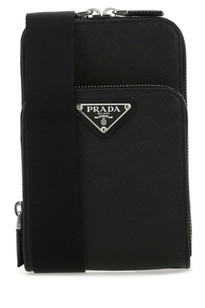Prada Man Black Leather Phone Case