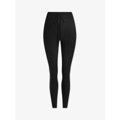 Varley Mocado Rib Knit Legging In Black