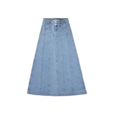 Seventy + Mochi Willow Skirt Rodeo Vintage In Blue