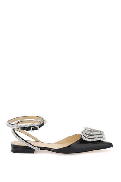 Mach&mach Mach E Mach Triple Heart Ballet Flats In Black