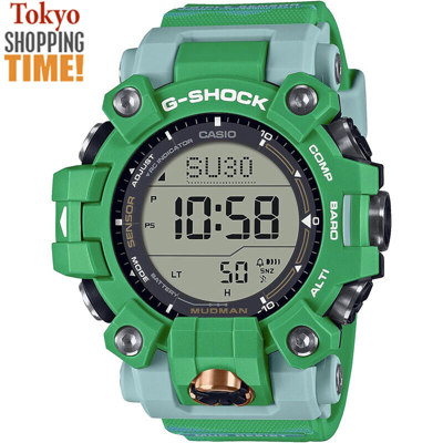 Pre-owned Casio G-shock Master Of Gw-9500kj-3jr Mudman Earthwatch Radio Solar Men Watch