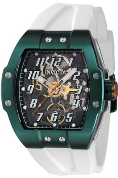 Pre-owned Invicta Men's 43519 Jm Correa Automatic 3 Hand Transparent, Green Dial Watch