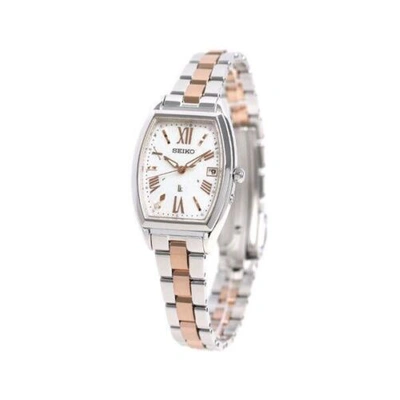 Pre-owned Seiko Lukia Ssvw117 White Dial Solor Radio Woman Watch Made In Japan