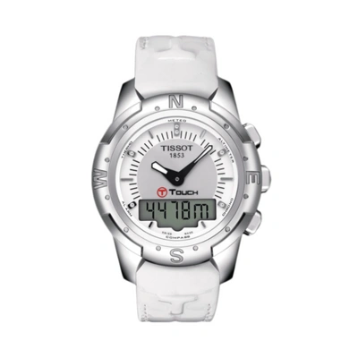 Pre-owned Tissot Women's T0472204601600 T-touch Ii Quartz Watch