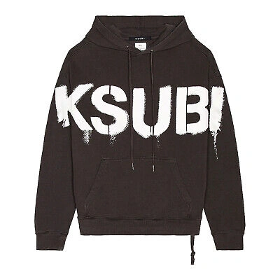 Pre-owned Ksubi Stencil Biggie Hoodie Mens Style : 5000006575 In Gray