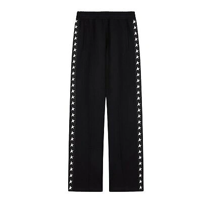Pre-owned Golden Goose Joggings Dorotea Wide Leg Womens Style : Gwp00877.p000521.80203 In Black/white