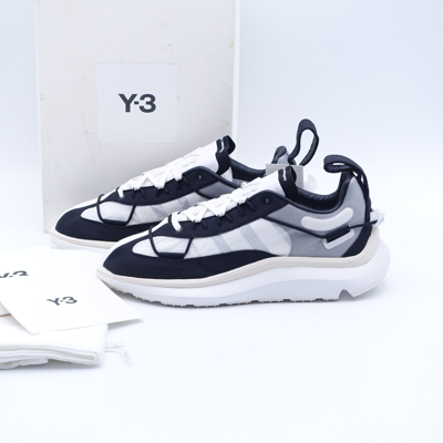 Pre-owned Adidas Originals Size 7 Men's / 8 Women's Adidas Y-3 Shiku Run Sneakers Fz4321 Black/white/chalk