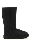 Ugg Classic Tall Ii Womens Suede Fur Lined Winter Boots In Black