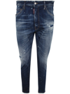 DSQUARED2 DSQUARED2 SKATER DISTRESSED MID RISE JEANS