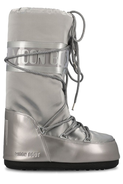 Moon Boot Icon Glance Lace In Silver