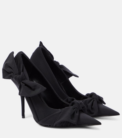 Balenciaga Knife Knotted Bow Pumps In Black