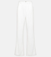 7 For All Mankind Wide Leg Jeans With Back Pockets And Belt Loops In White