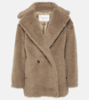 Max Mara Womens Sand Espero Double-breasted Wool-blend Coat In Brown