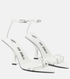 Attico Ester 95mm Ankle-strap Sandals In White