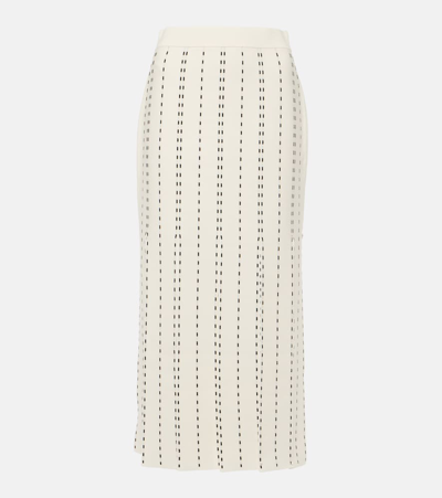 Simkhai Jillie Midi Skirt In White
