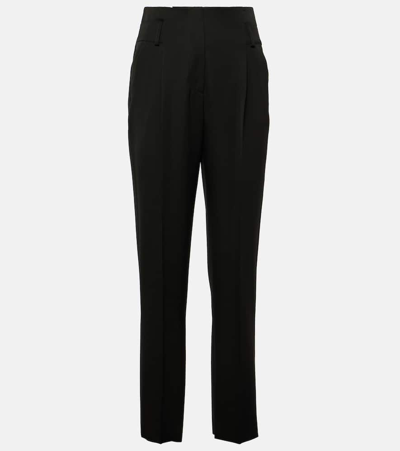 Max Mara Celtico Wool And Mohair Suit Pants In Black