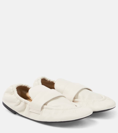 Proenza Schouler Glove Leather Slippers In White