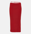 JACQUEMUS LA JUPE PRALU KNITTED MIDI SKIRT