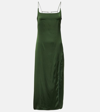 Jacquemus La Robe Notte Satin Slip Dress In Multicolor