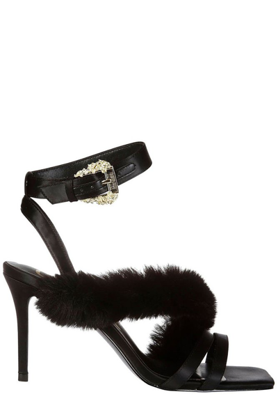 Versace Jeans Couture Emily Heeled Sandals In Black