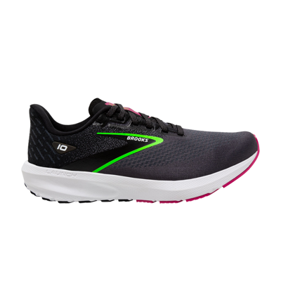Pre-owned Brooks Wmns Launch 10 'black Green'