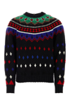 Moncler Grenoble Embroidered Wool Blend Tricot Sweater
