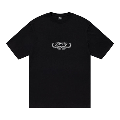 Pre-owned Stussy Wreath Tee 'black'