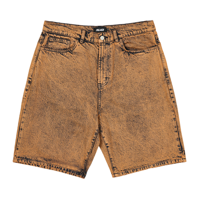 Pre-owned Palace Acid Short 'rust' In Orange