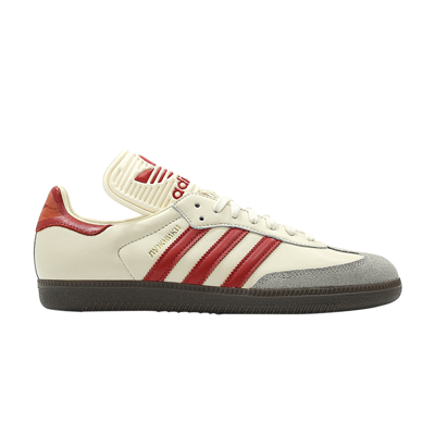 Pre-owned Adidas Originals Samba Classic Og 'white Scarlet Granite' In Red