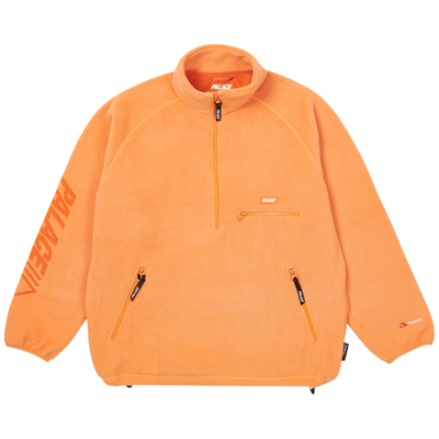 Pre-owned Palace Polartec Lazer Outer 1/2 Zip 'orange'