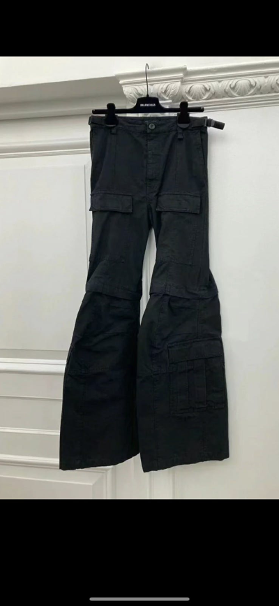 Pre-owned Balenciaga Cargo Flare Pants In Black