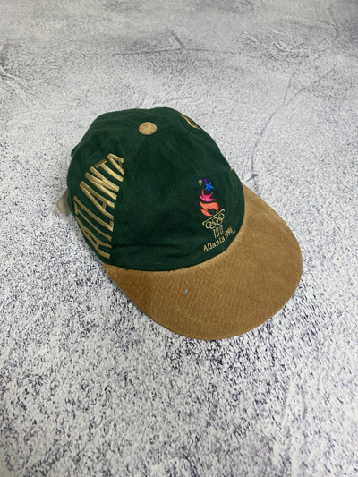 Pre-owned Usa Olympics X Vintage Atlanta 1996 Embroidered Cap In Green