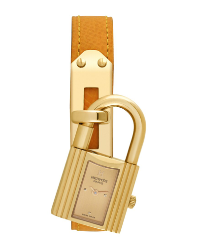 Hermes Hermès Women's Kelly Lock Watch, Circa 2000s (authentic ) In Brown