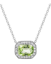 Diamond Select Cuts 14k Diamond .16 Ct. & 1.42 Ct. Peridot Necklace