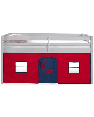 Alaterre Jasper Twin Junior Loft Bed In Red