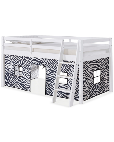 Alaterre Roxy Junior Loft - White With Zebra Tent In Animal Print