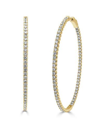 Sabrina Designs 14k 4.09 Ct. Tw. Diamond Inside Out Hoops In Gold
